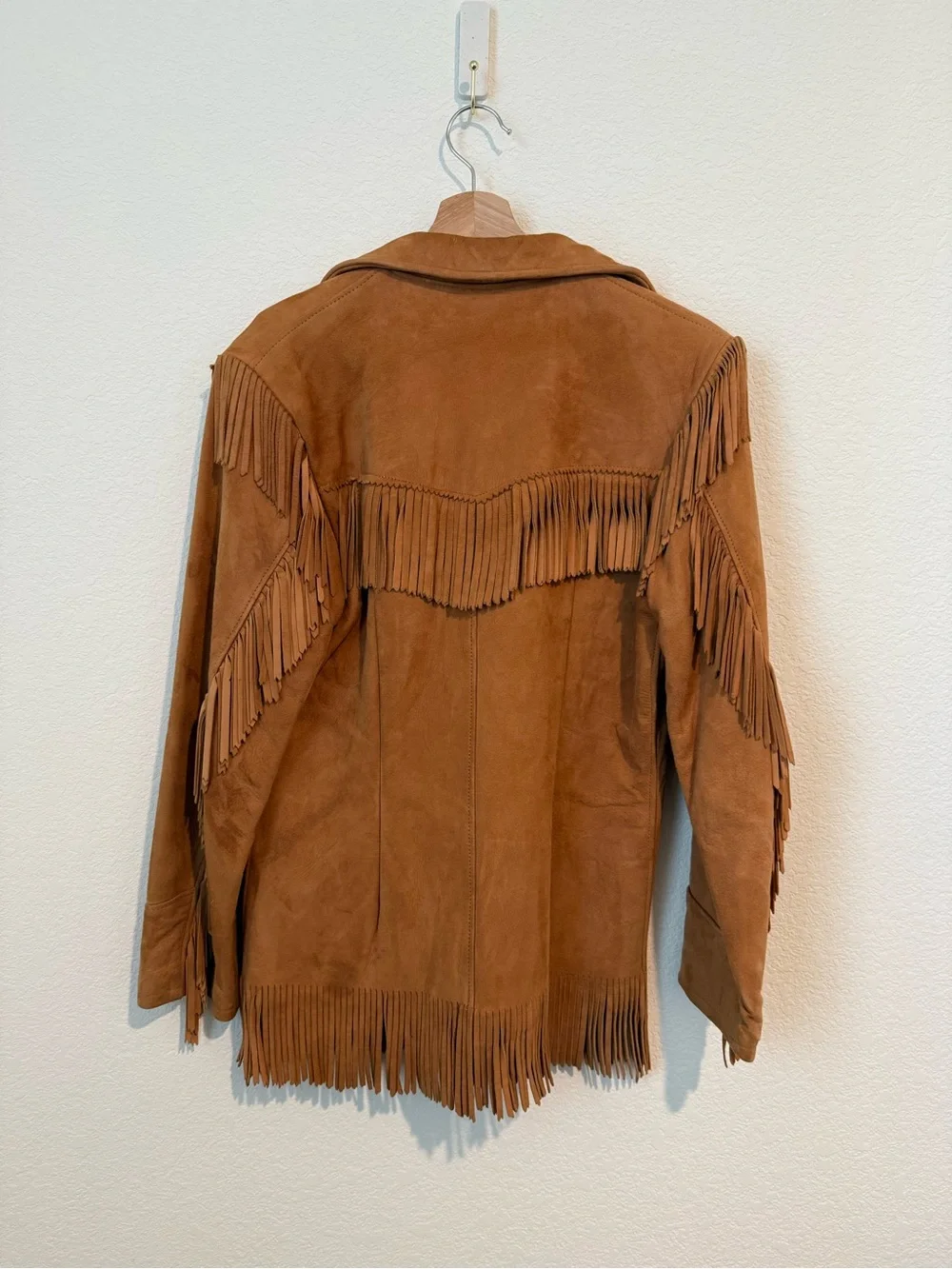 Vintage Fringe Suede Button-Up Jacket K Bar Z Ranchwear
